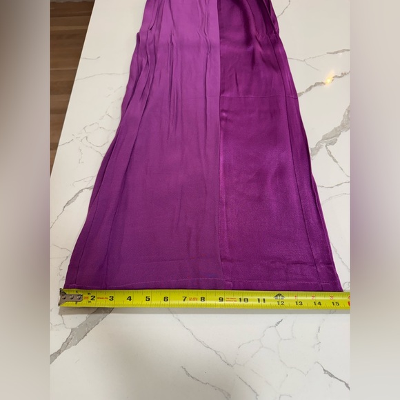 Anthropologie Corey Lynn Calter- Santin Elegant Purple Women's Wide-Leg Pants - Picture 14 of 14